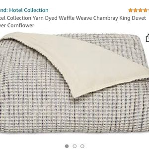 Hotel Collection Yard Waffle Weave Duvet King
